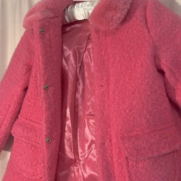 🎁 Preworn Holiday Special Occasion Toddler Girls Size 5 Coat Special Price 🎁 - Picture 4 of 5